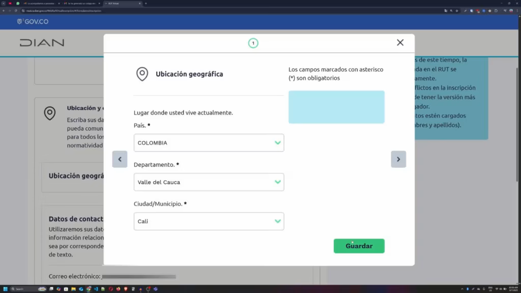 Rol Único Tributario: Guía Completa. Formulario de ubicación geográfica para inscripción al Rol Único Tributario
